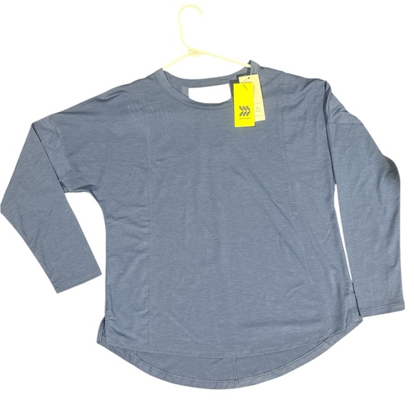 All in Motion Kids Long Sleeve Gray Tee - Picture 1 of 8